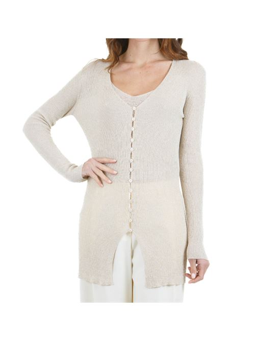 Cardigan lungo in lurex Manila Grace MANILA GRACE | M440VX-MA332